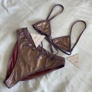 🆕Dippin’ Daisy’s Purple holographic bikini